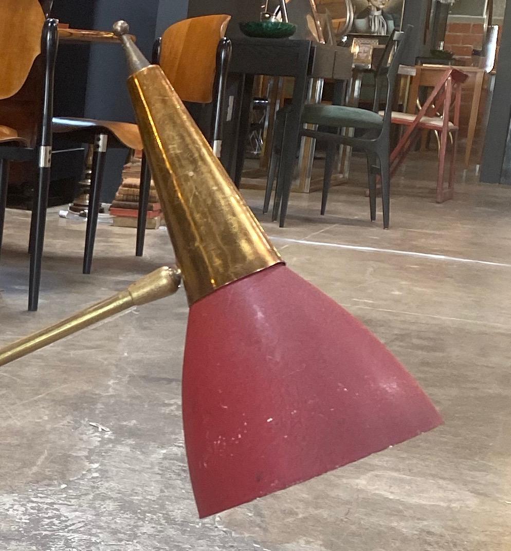 Mid-20th Century Midcentury Table Lamp attribute to Stilnovo, Italy, 1950s