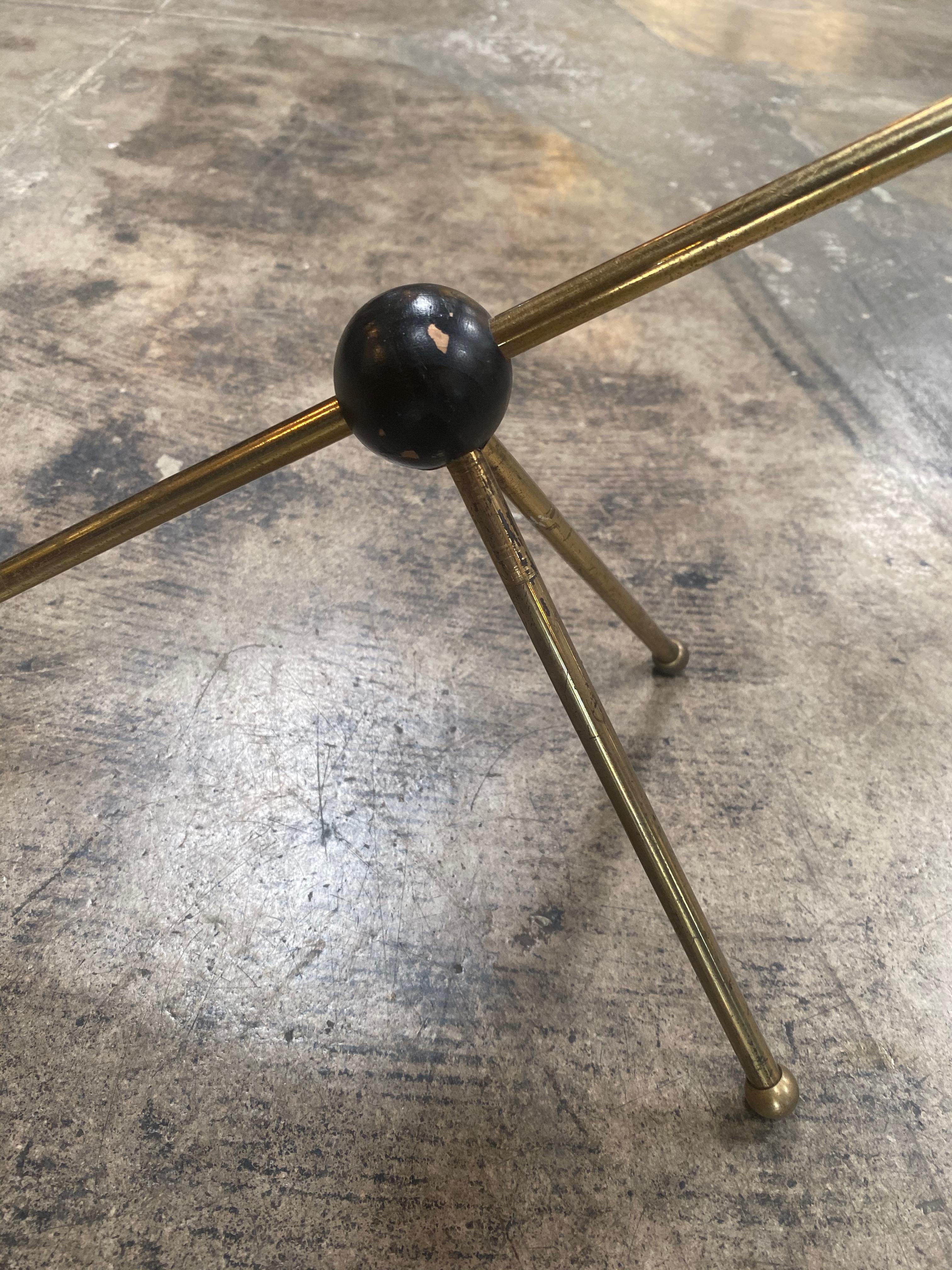 Brass Midcentury Table Lamp attribute to Stilnovo, Italy, 1950s