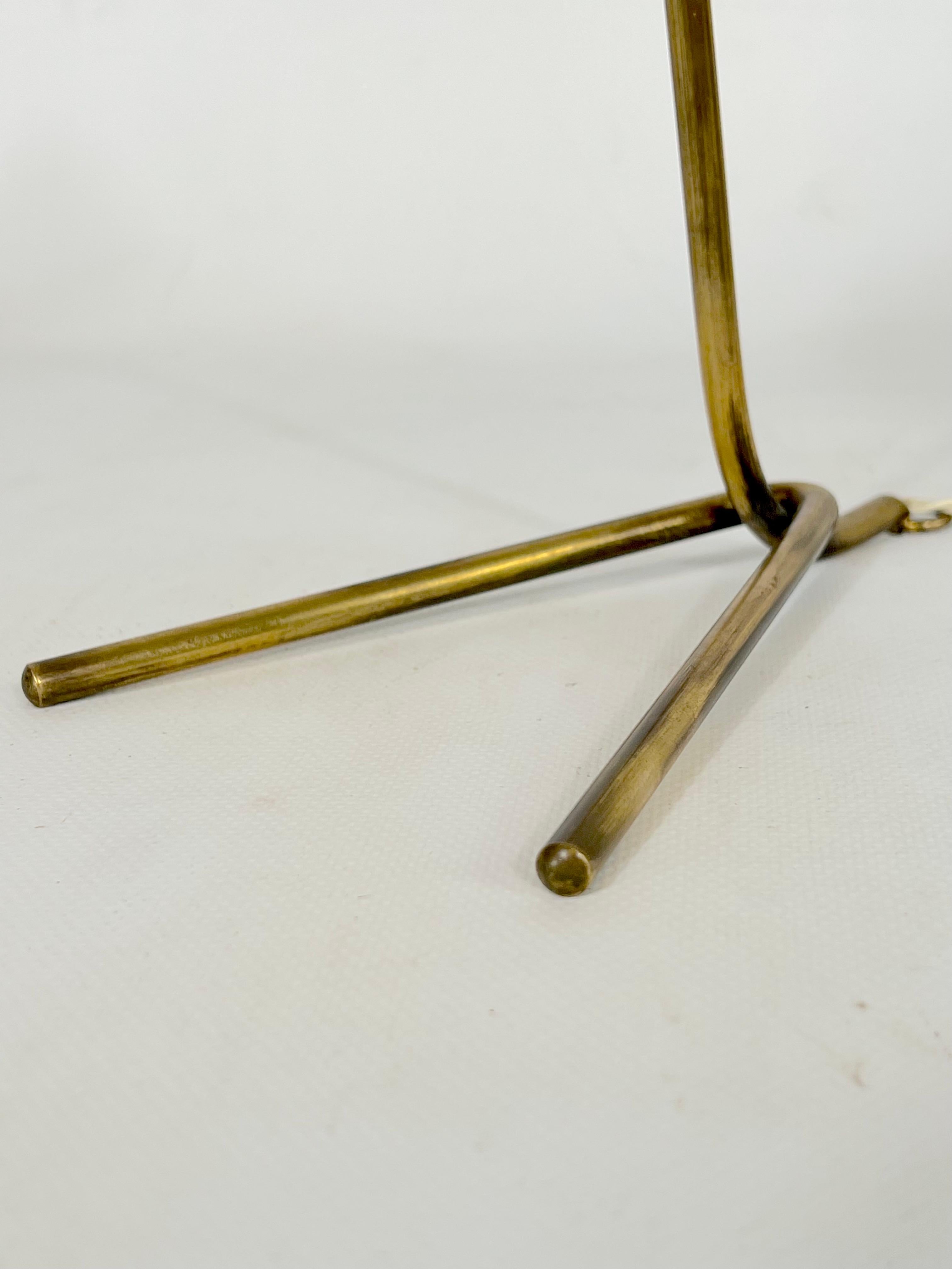 Mid-Century Stilnovo Brass Orientable Table or Wall Lamp from 50s For Sale 6