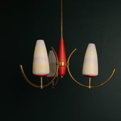 Mid-Century Stilnovo chandelier, Italy 1940-50s