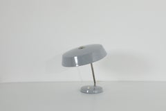 Mid-Century Stilnovo Style Desk Lamp by V.E.B NARVA, Light Gray Enamel