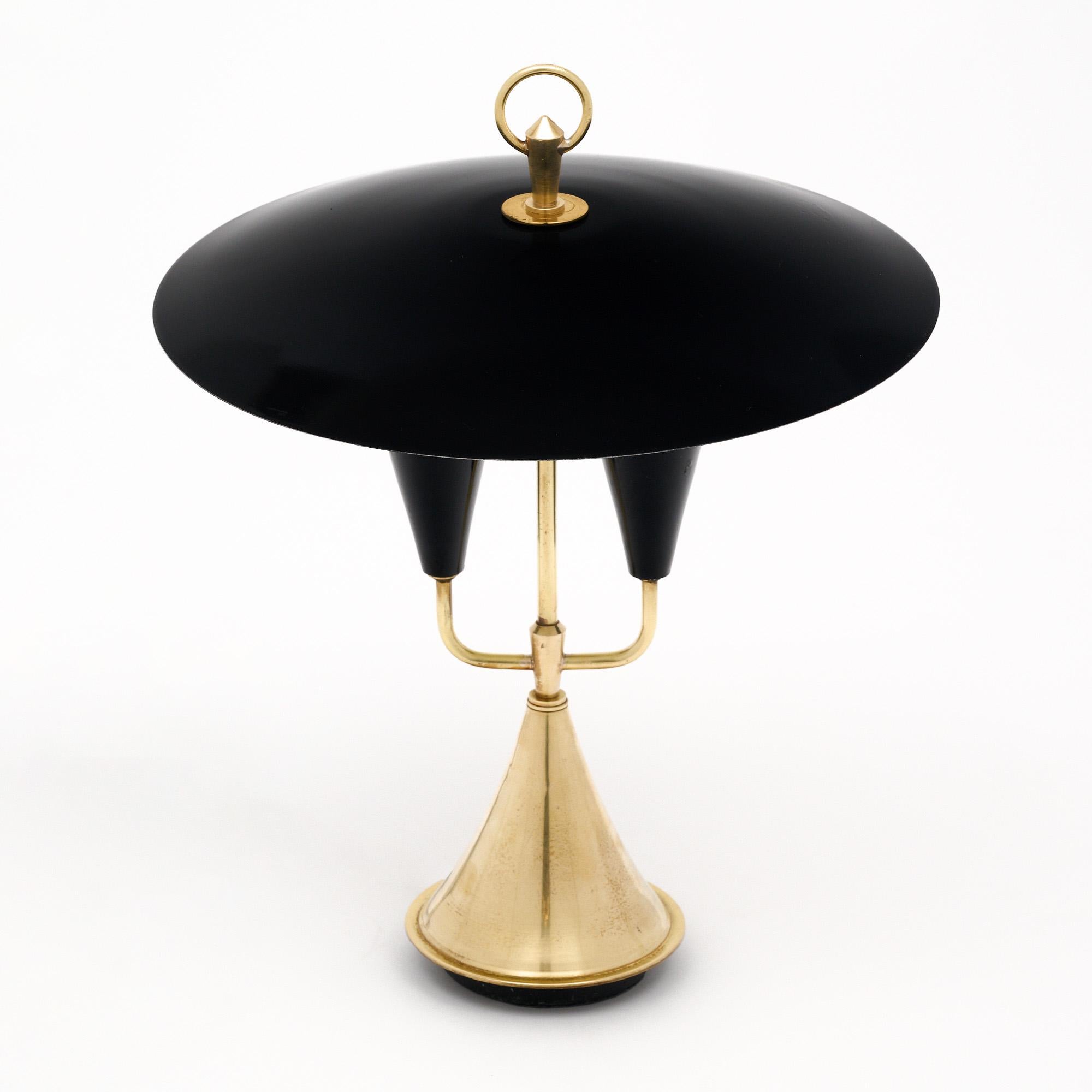 Italian Mid-Century Stilnovo Style Table Lamp For Sale