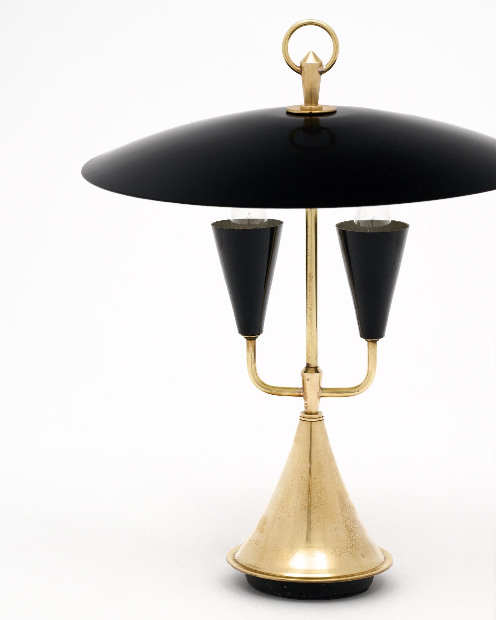 Mid-Century Stilnovo Style Table Lamp In Good Condition For Sale In Austin, TX