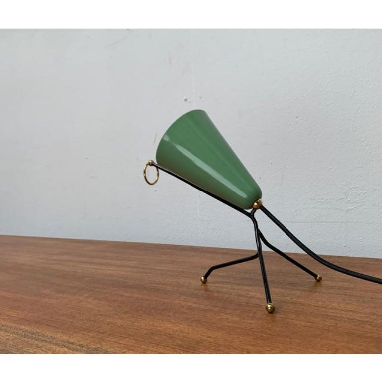 Mid-Century Stilnovo Style Tripod Cone Table Lamp, 1960s For Sale 4
