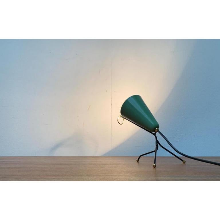 Mid-Century Stilnovo Style Tripod Cone Table Lamp, 1960s For Sale 2