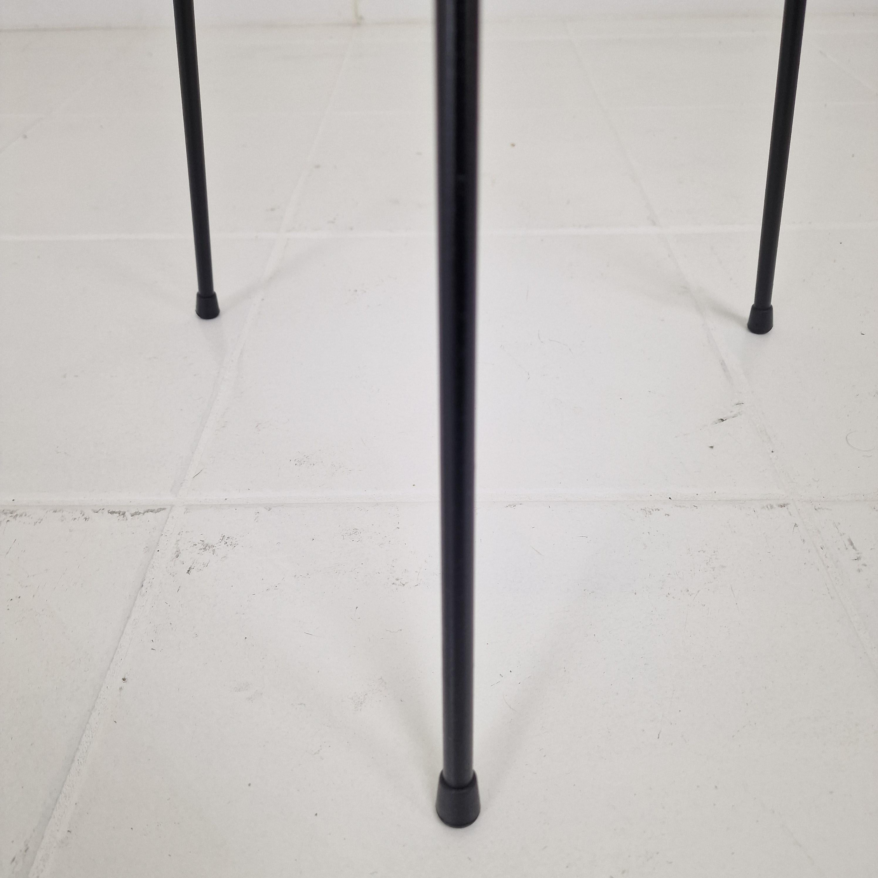 Mid Century Stilnovo Tripod Floor Lamp with Opaline Glass, Italy 1950's For Sale 10