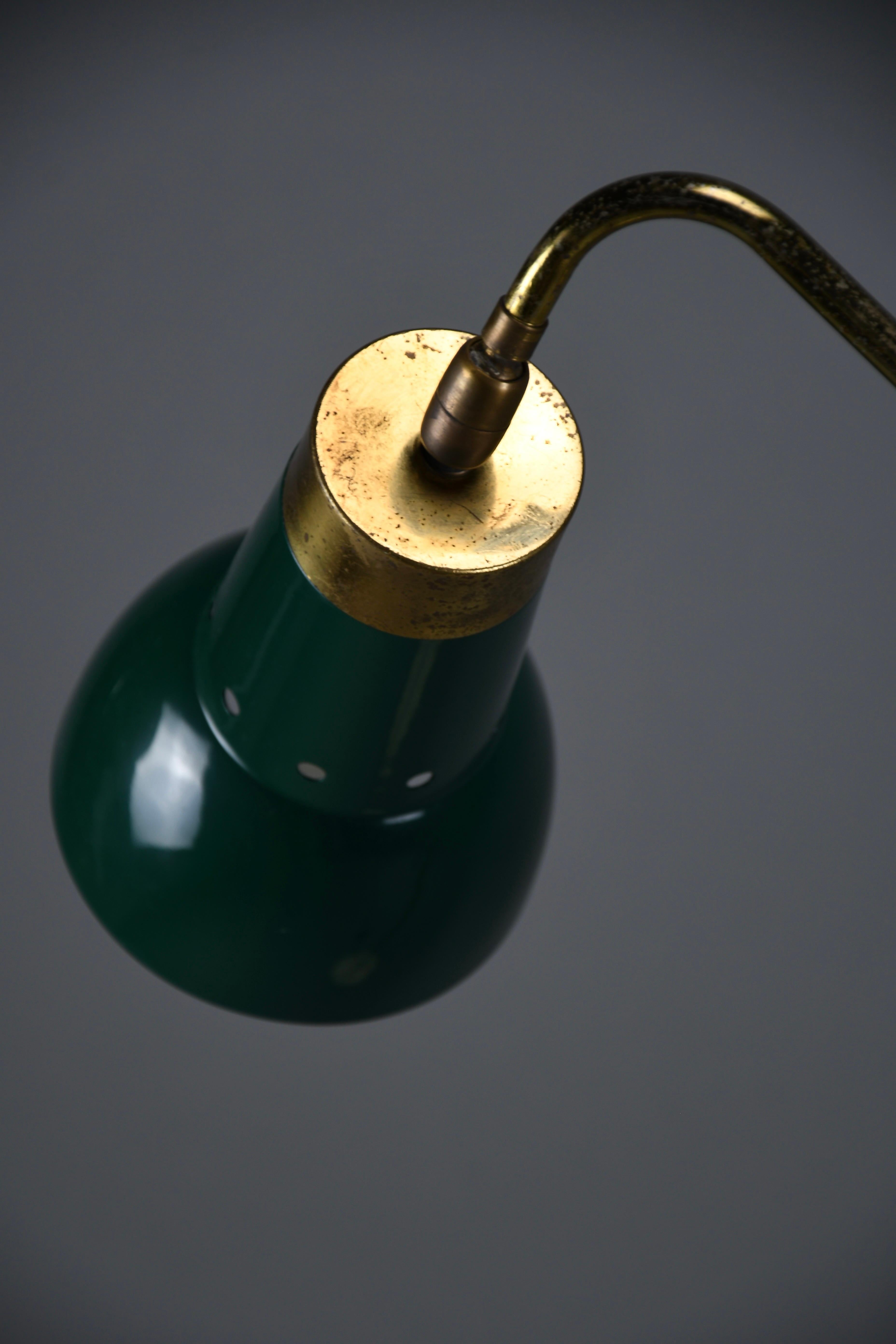 Lampada da terra Stilux Milano di metà secolo in ottone, metallo e marmo in vendita 2