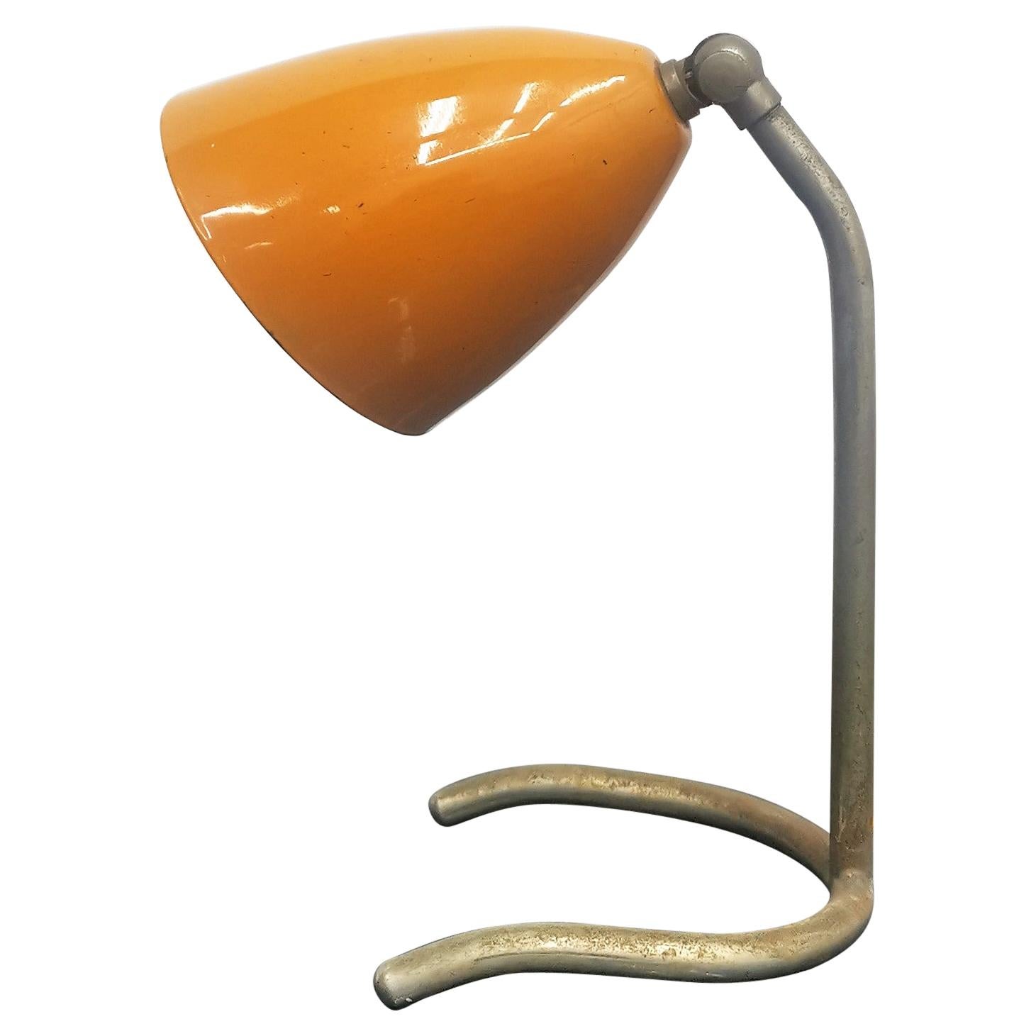 Mid-Century Stilux Milano Metal and Brass Table Lamp, Italy, 1950s
