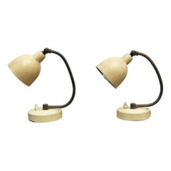Vintage Mid-Century Stilux Milano Set of 2 Brass 
Metal Table-Desk Lamp, 1950s, Italy