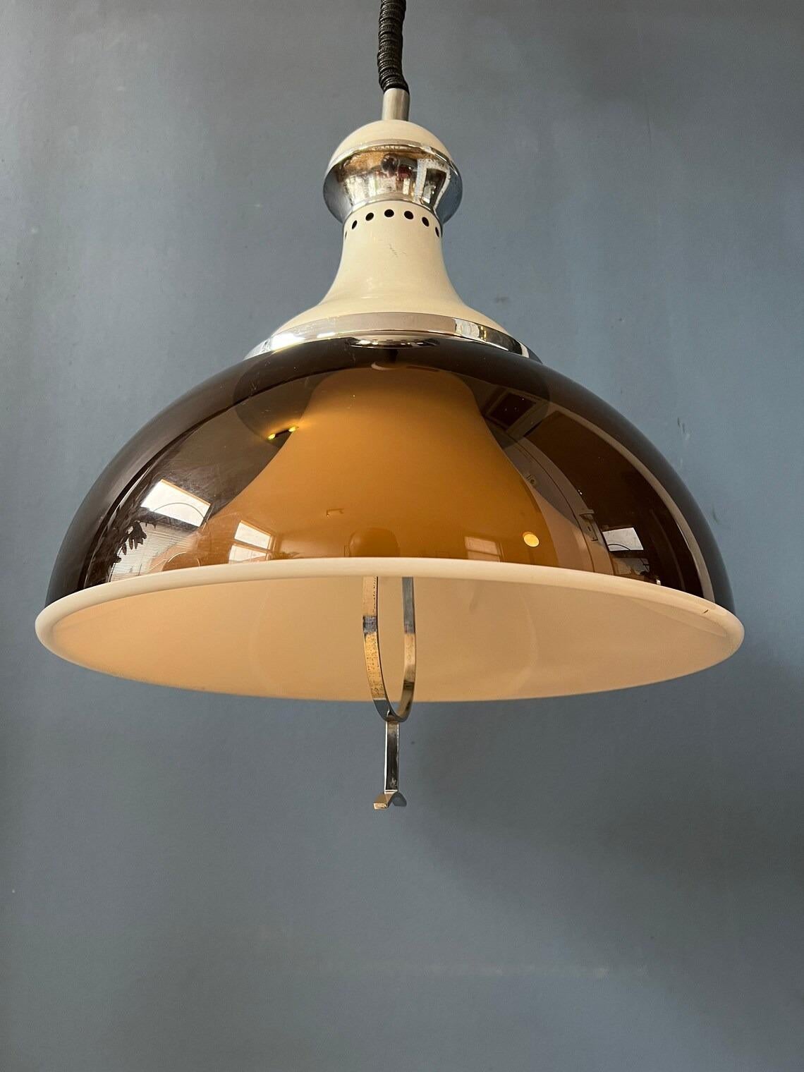 Mid Century Stilux Milano Space Age Pendant Lamp, 1970s For Sale 1
