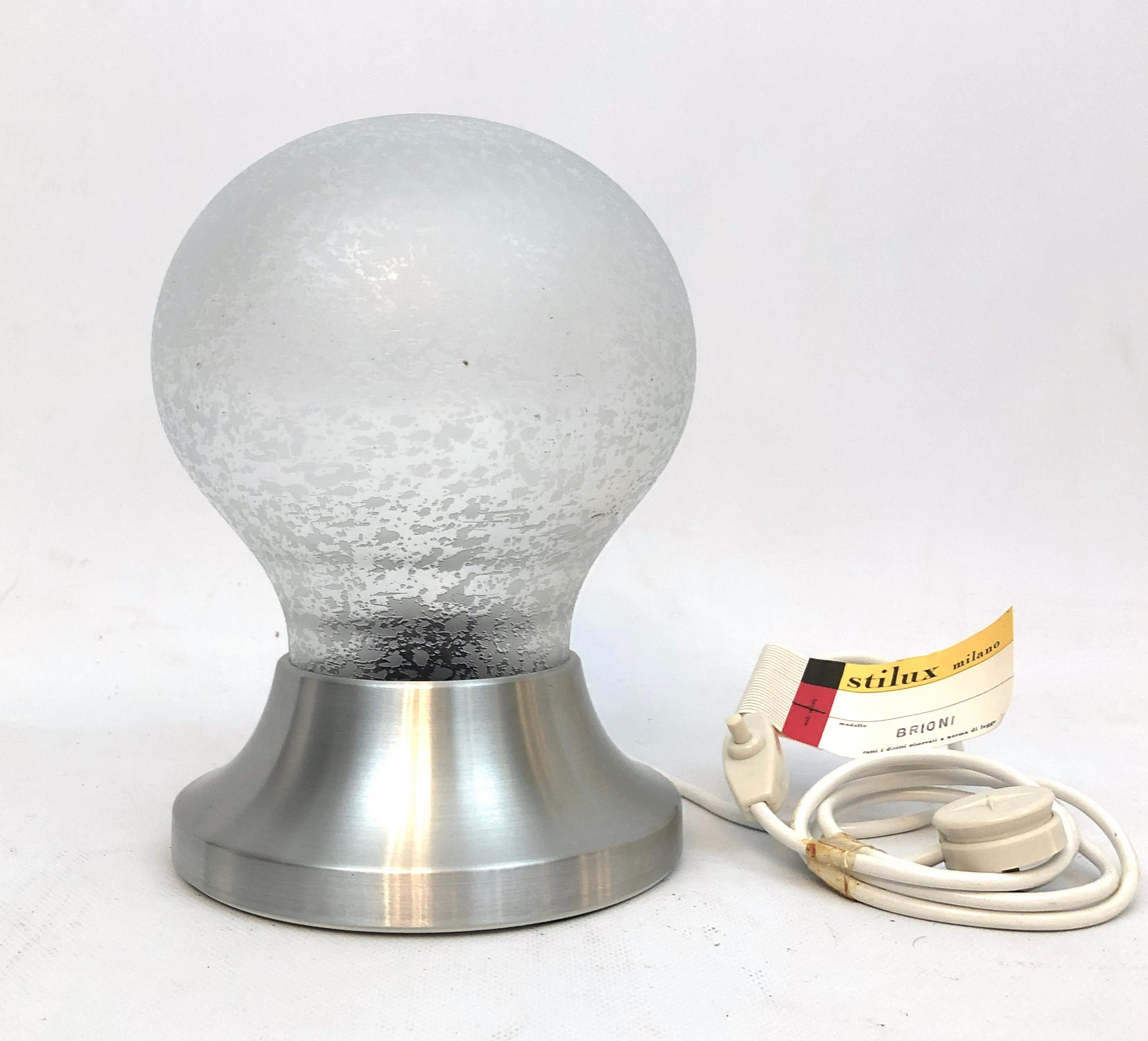 Mid-Century Modern Mid-Century Stilux Milano Table Lamp Model Brioni, Labeled For Sale