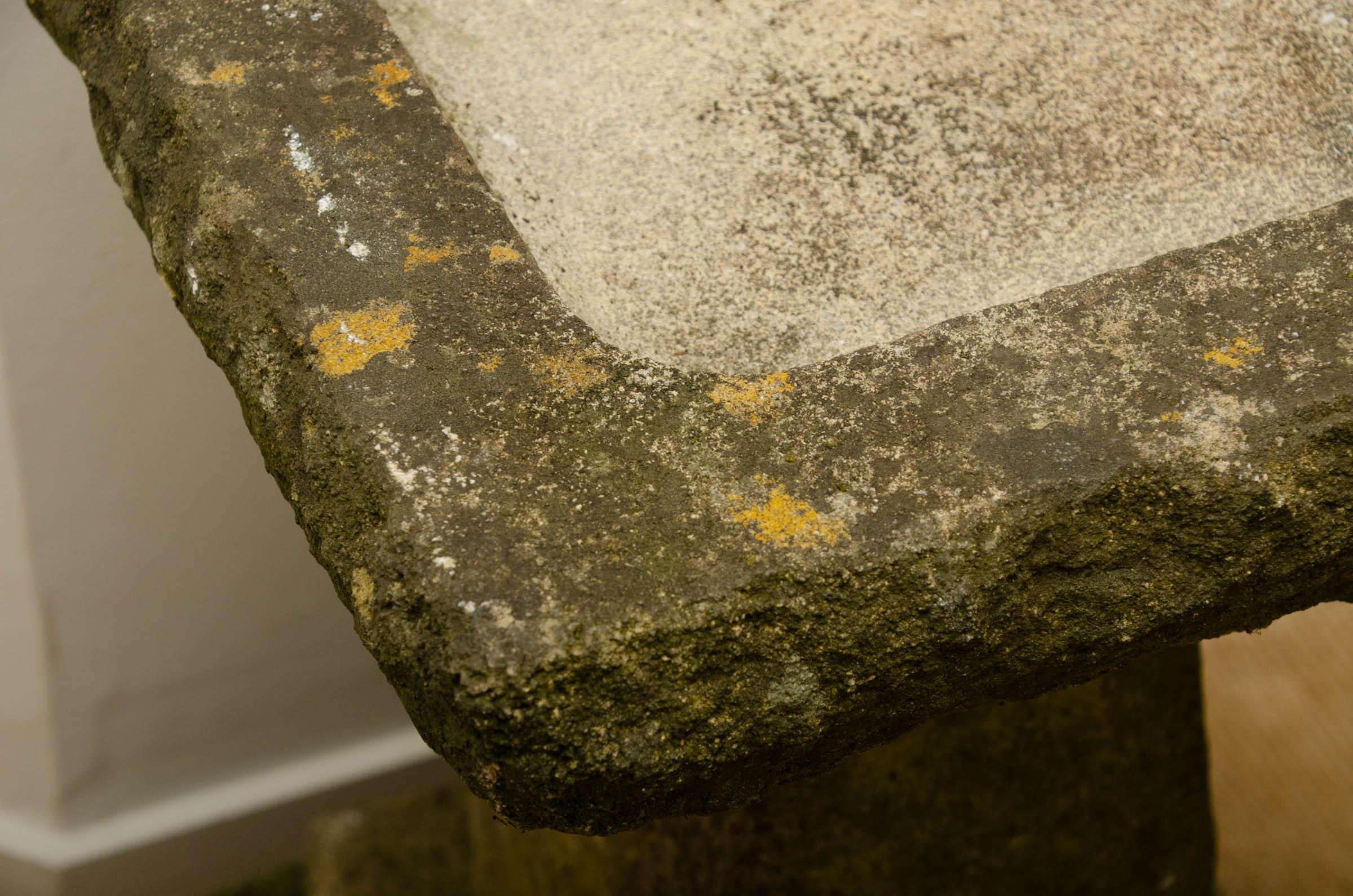 antique stone bird bath