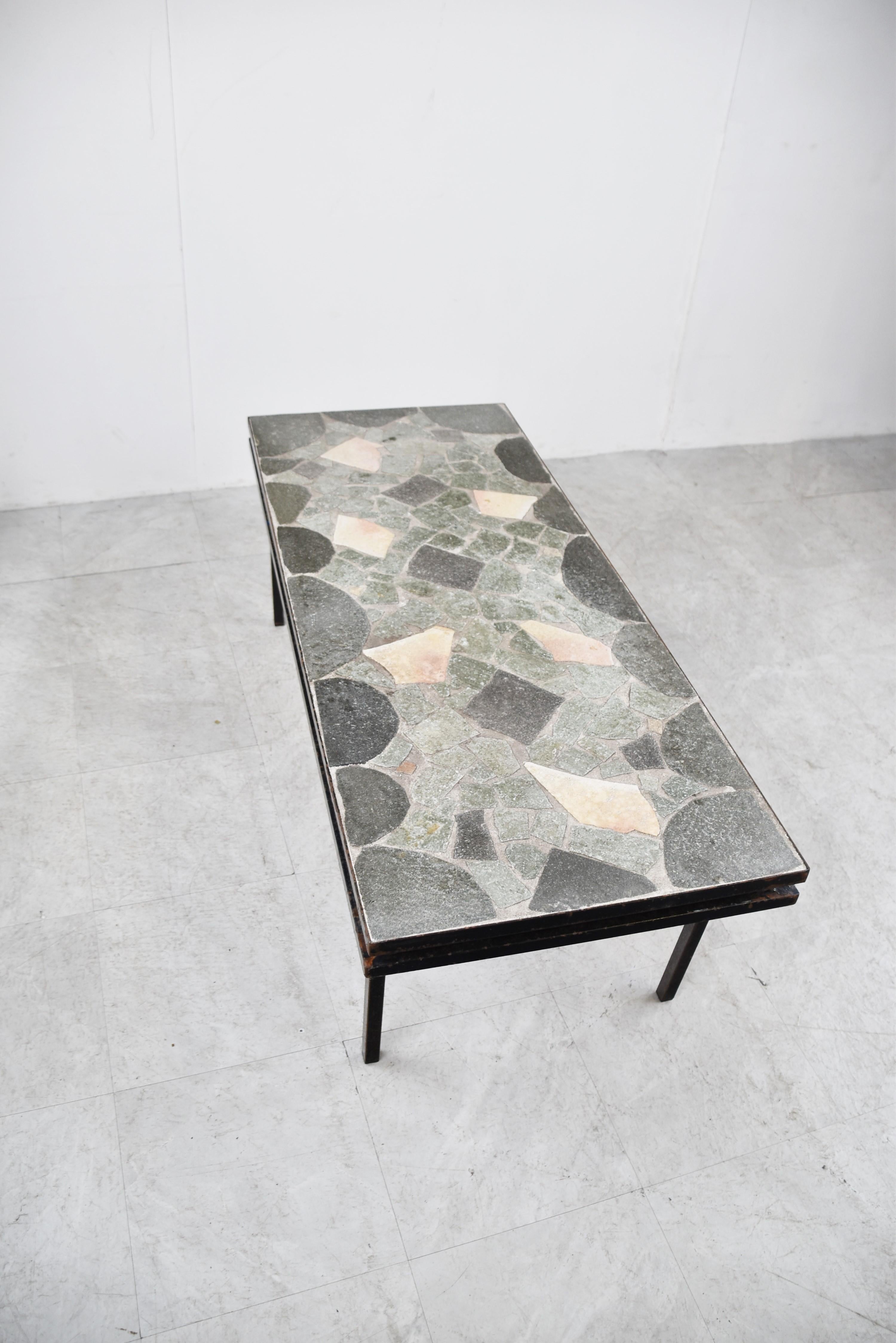 Mid-20th Century Mid Century Stone Coffee Table, 1960s For Sale