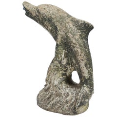 Midcentury Stone Dolphin Fountain from England