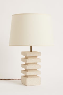 Mid-Century Stone Table Lamp