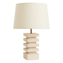 Mid-Century Stone Table Lamp