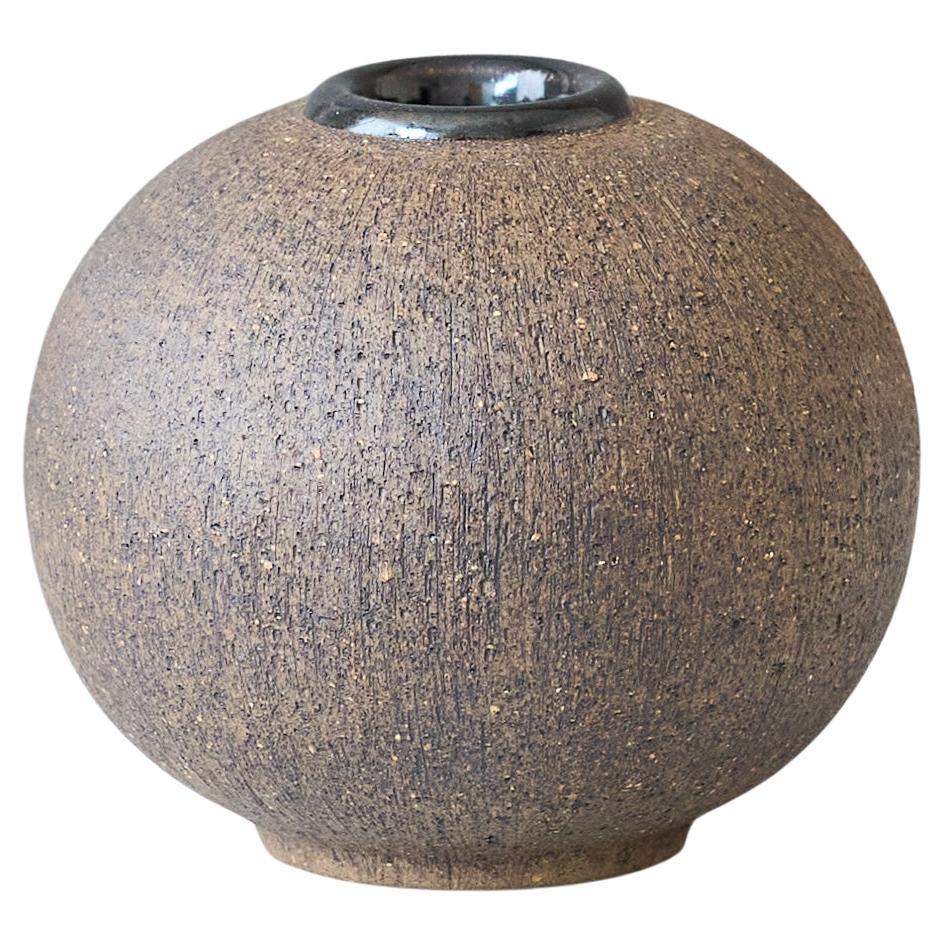 Mid-Century Stoneware Globe Vase by Nils Allan Johannesson, Sweden, 1960s. For Sale