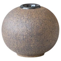 Mid-Century Stoneware Globe Vase by Nils Allan Johannesson, Sweden, 1960s.