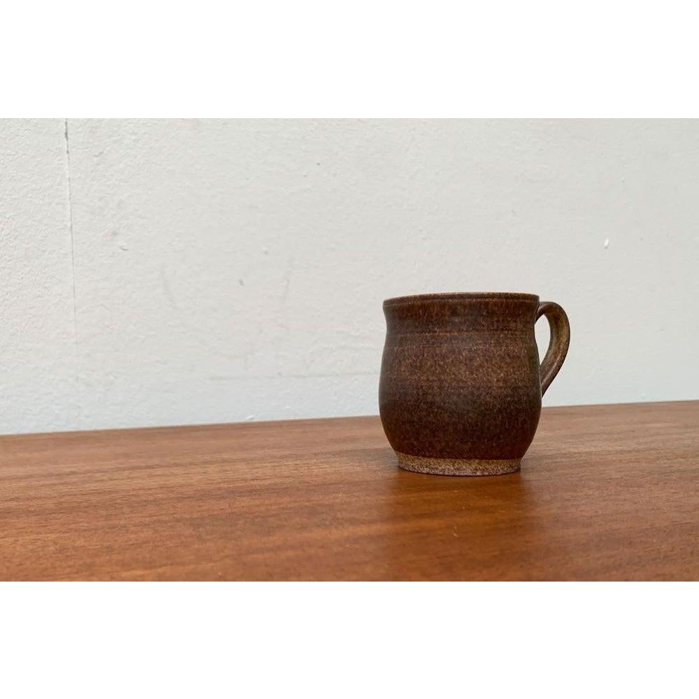 Vaso a tazza in gres di metà secolo di Marco Stentøj, Danimarca, anni '60 In condizioni ottime in vendita a Hamburg, DE