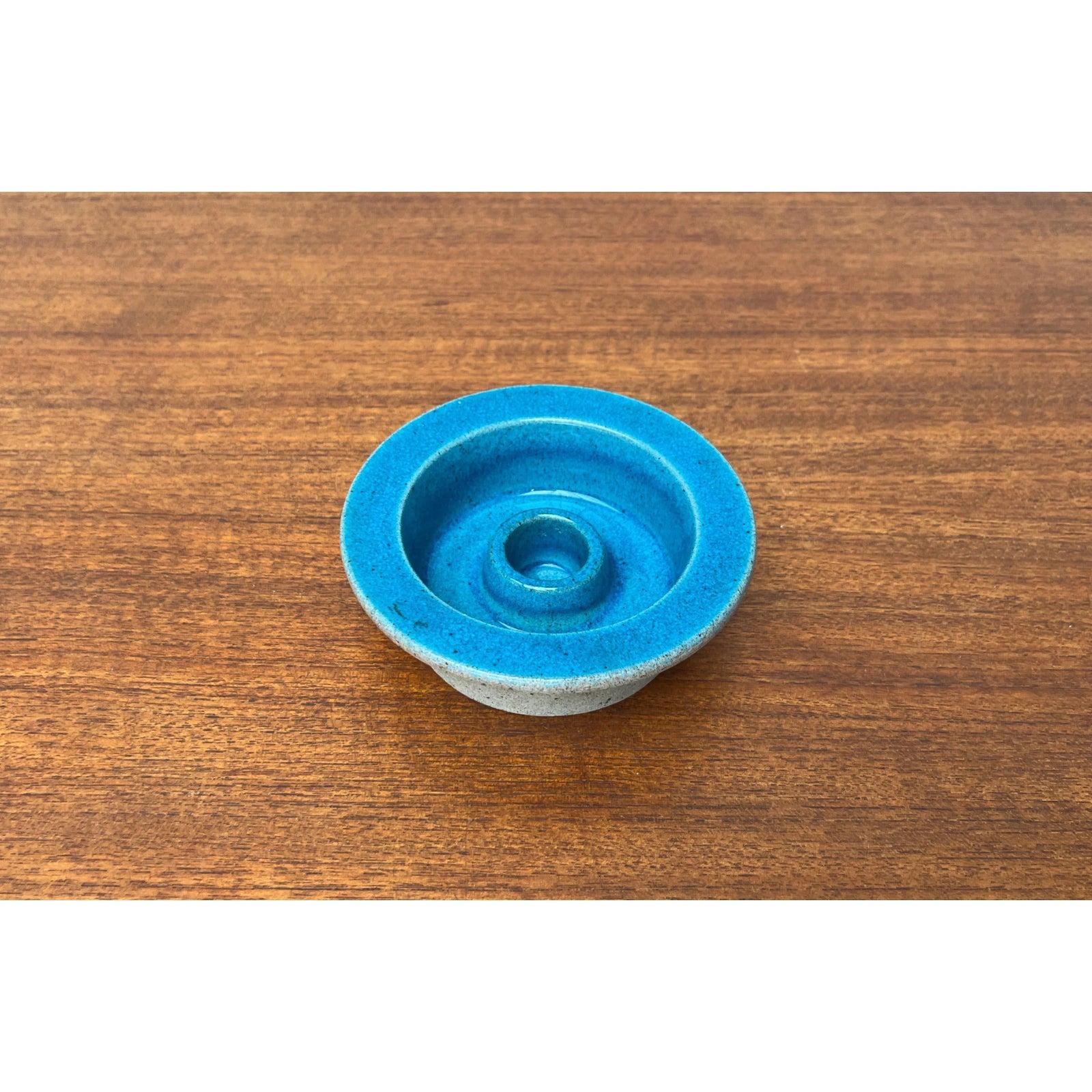 Mid-Century Stoneware Pottery Candle Holder from Knabstrup, Denmark, 1960s Excellent état - En vente à Hamburg, DE