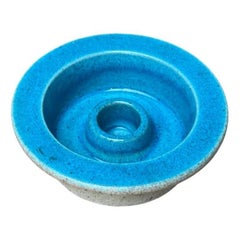 Mid-Century Stoneware Pottery Candle Holder from Knabstrup, Denmark, 1960s