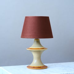 Lampada da tavolo in gres di metà secolo di Einar Johansen Søholm Stentøj, Danimarca anni '60