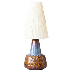 Lampada da tavolo in gres di metà secolo di Einar Johansen Søholm Stentøj, Danimarca anni '60