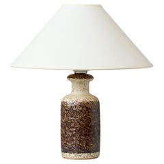 Lampe de table en grès du milieu du siècle par Svend Aage Jensen, Søholm, Danemark années 1960