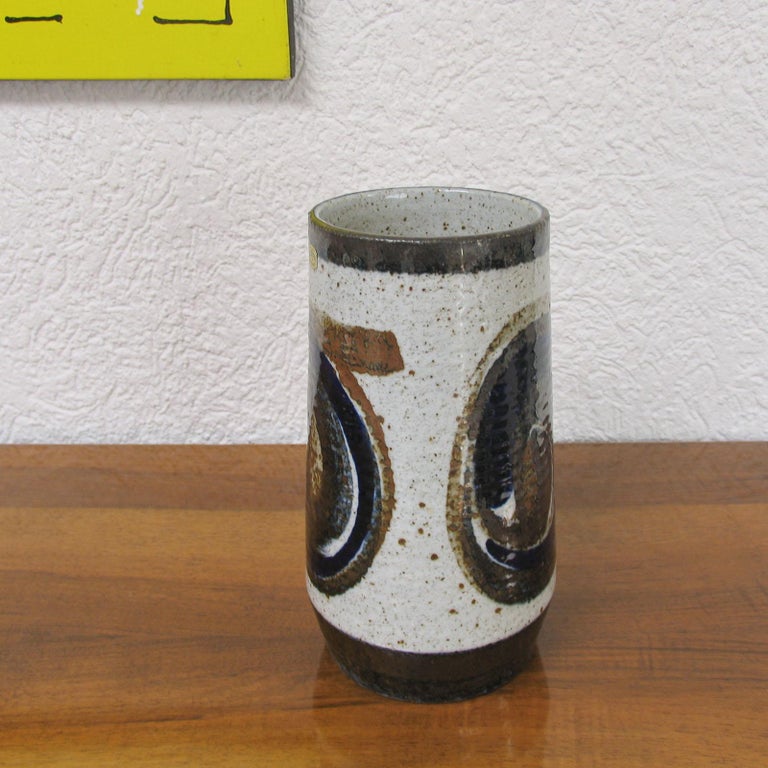 Swedish Mid-Century Stoneware Vase by Bertil Lundgren for Rörstrand, 1960s For Sale