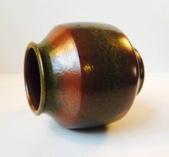 Glazed Stoneware Vase by Female Danish Ceramist Marianne Starck for M. Andersen