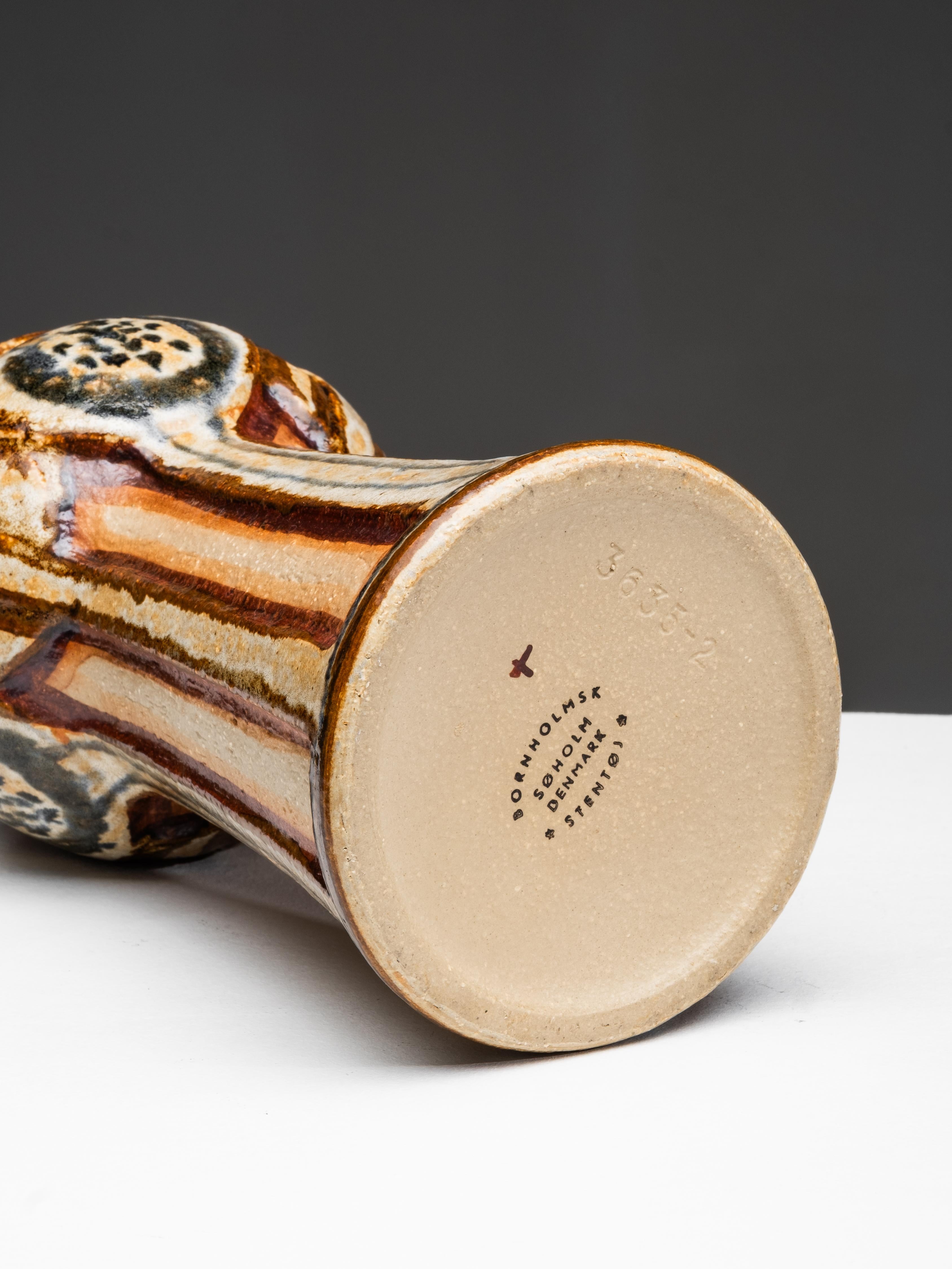 Mid-Century Stoneware Vase by Søholm, Denmark, 1960s For Sale 7