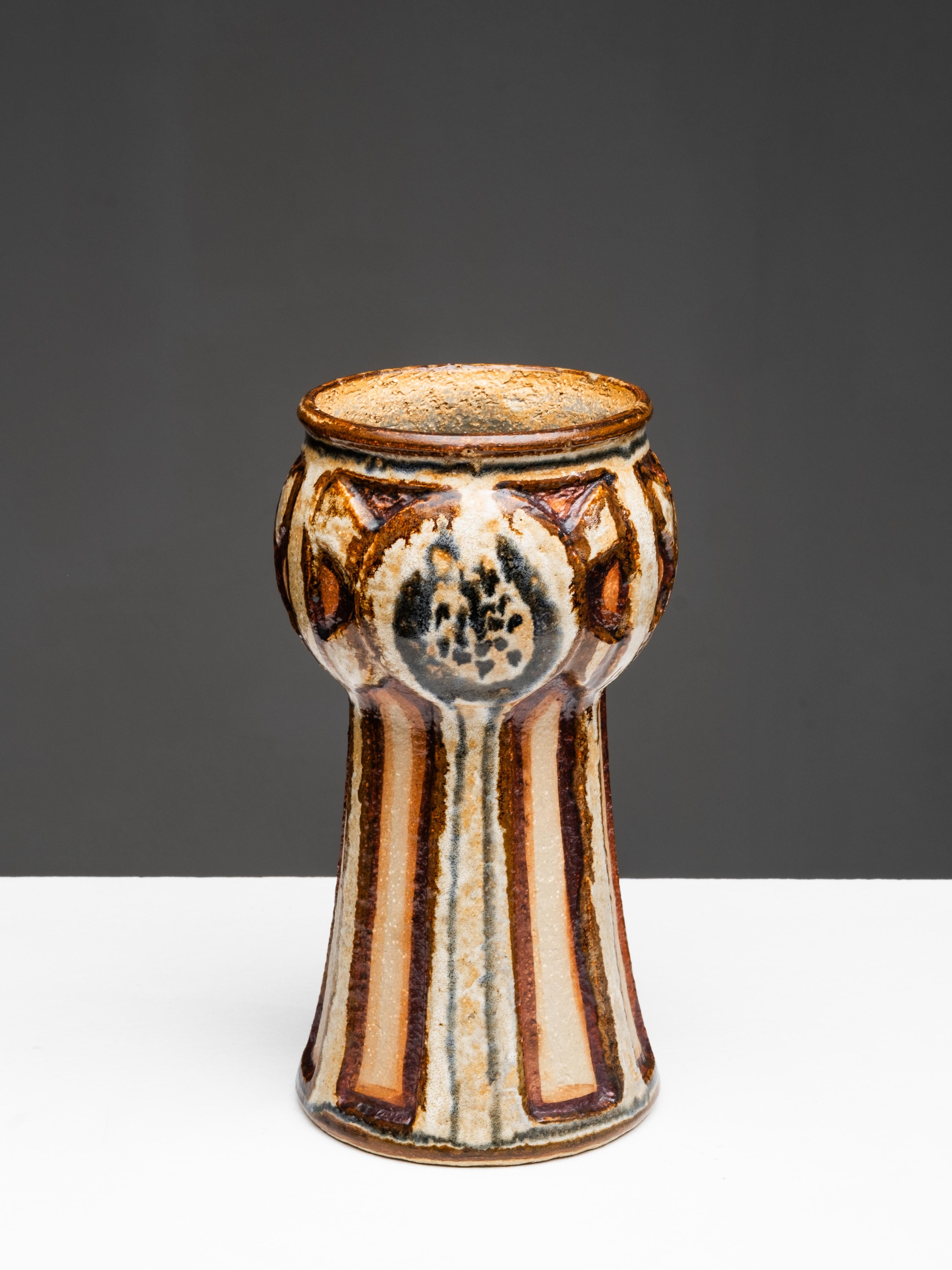 Scandinavian Modern Mid-Century Stoneware Vase by Søholm, Denmark, 1960s For Sale