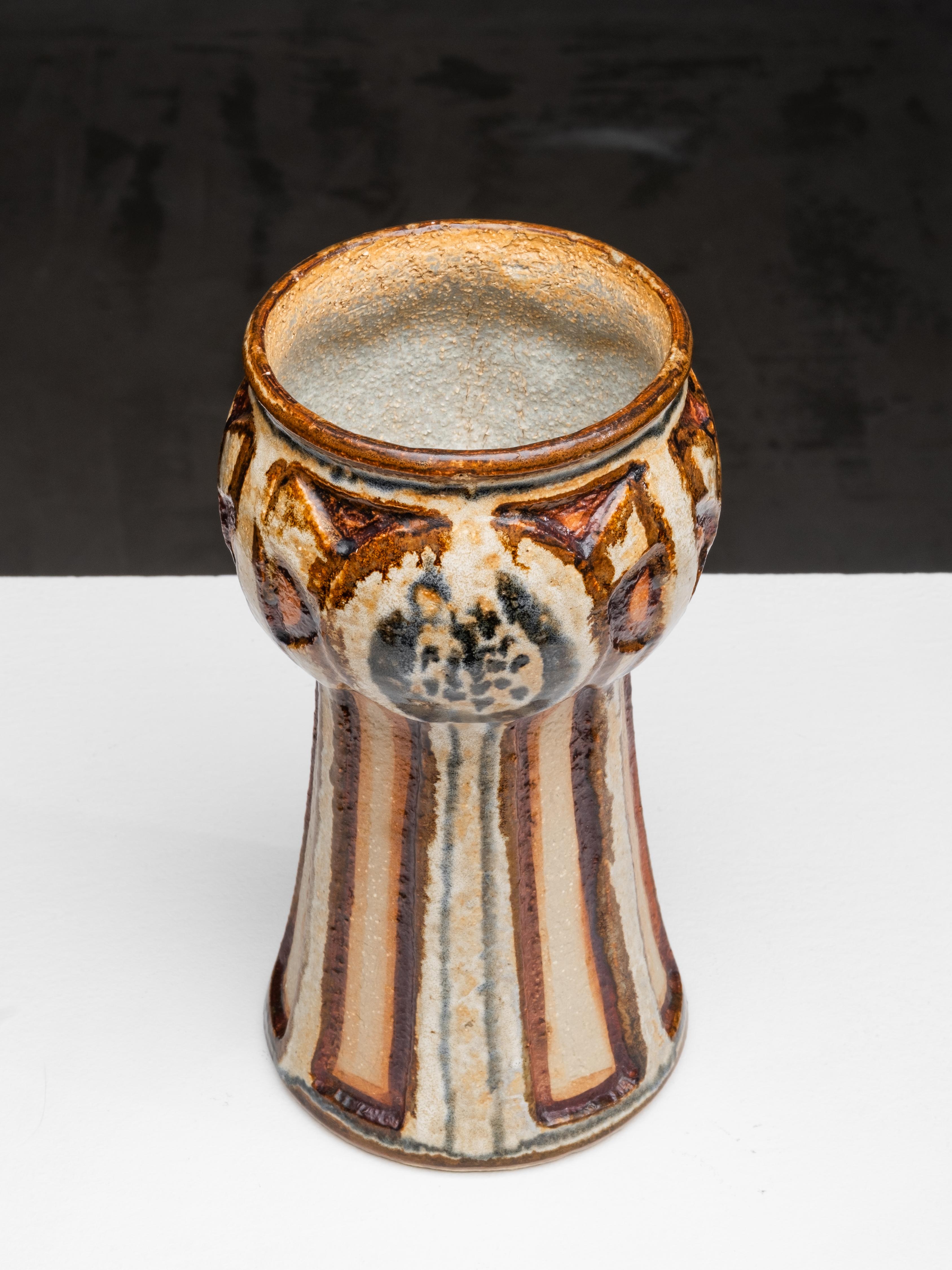 Mid-Century Stoneware Vase by Søholm, Denmark, 1960s For Sale 1