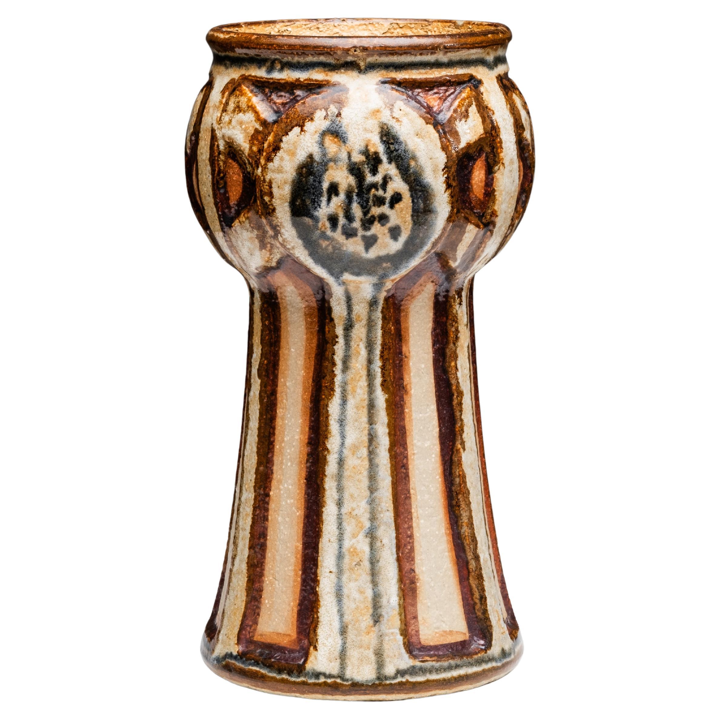 Mid-Century Stoneware Vase by Søholm, Denmark, 1960s For Sale