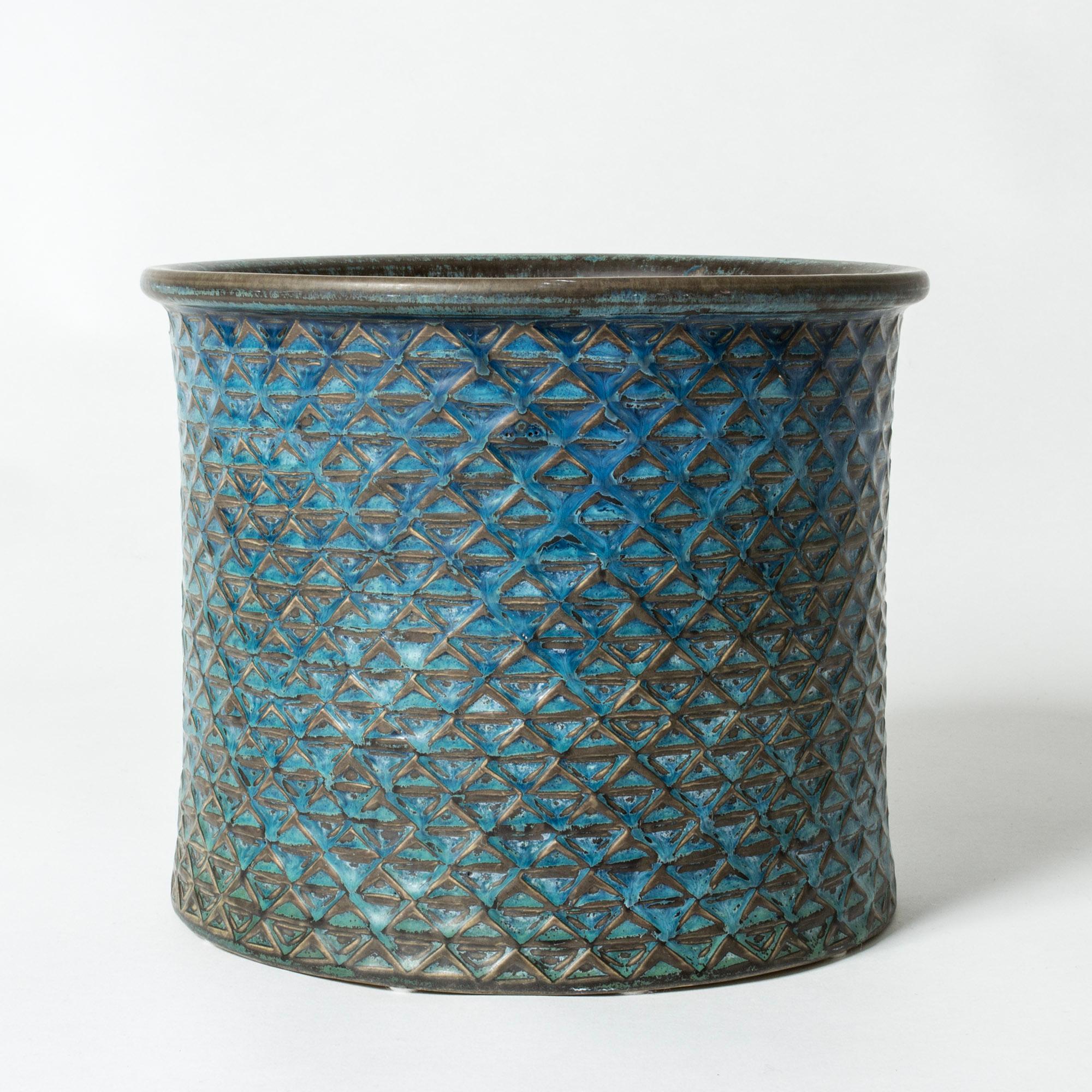 Midcentury Stoneware Vase by Stig Lindberg, Gustavsberg, Sweden, 1960s In Good Condition In Stockholm, SE
