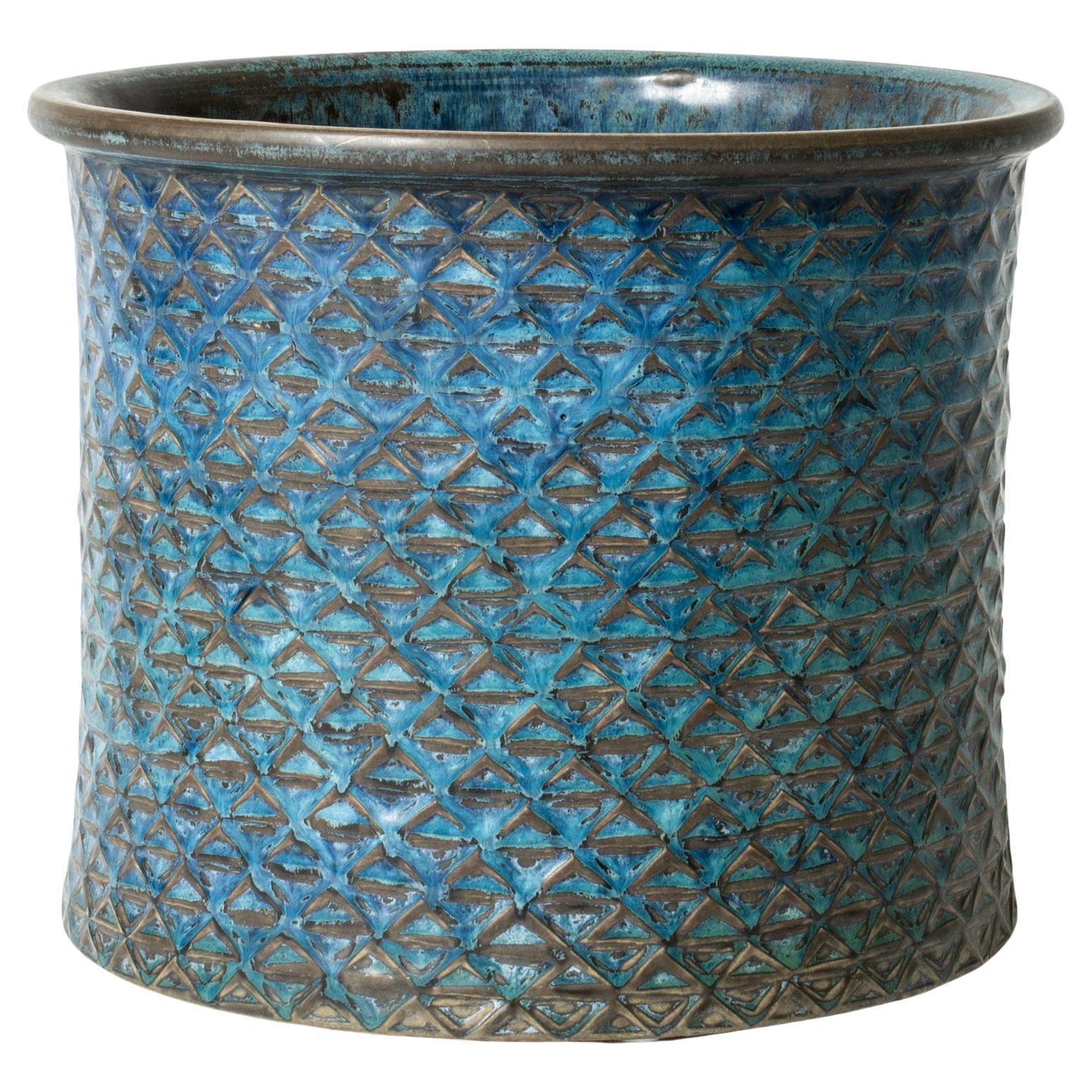 Midcentury Stoneware Vase by Stig Lindberg, Gustavsberg, Sweden, 1960s
