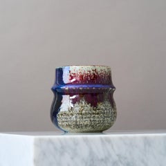 Mid-Century Stoneware Vase by Sylvia Leuchovius for Rorstrand, Sweden, 1975