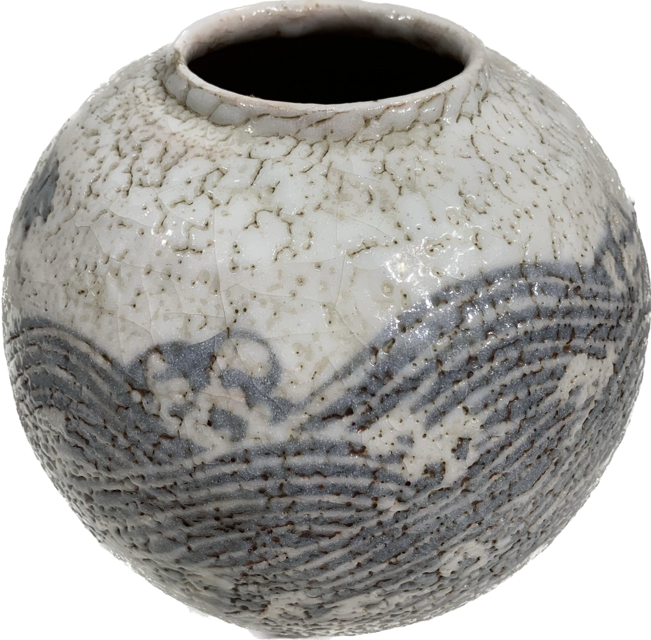 Art Deco Midcentury Stoneware Vase  For Sale