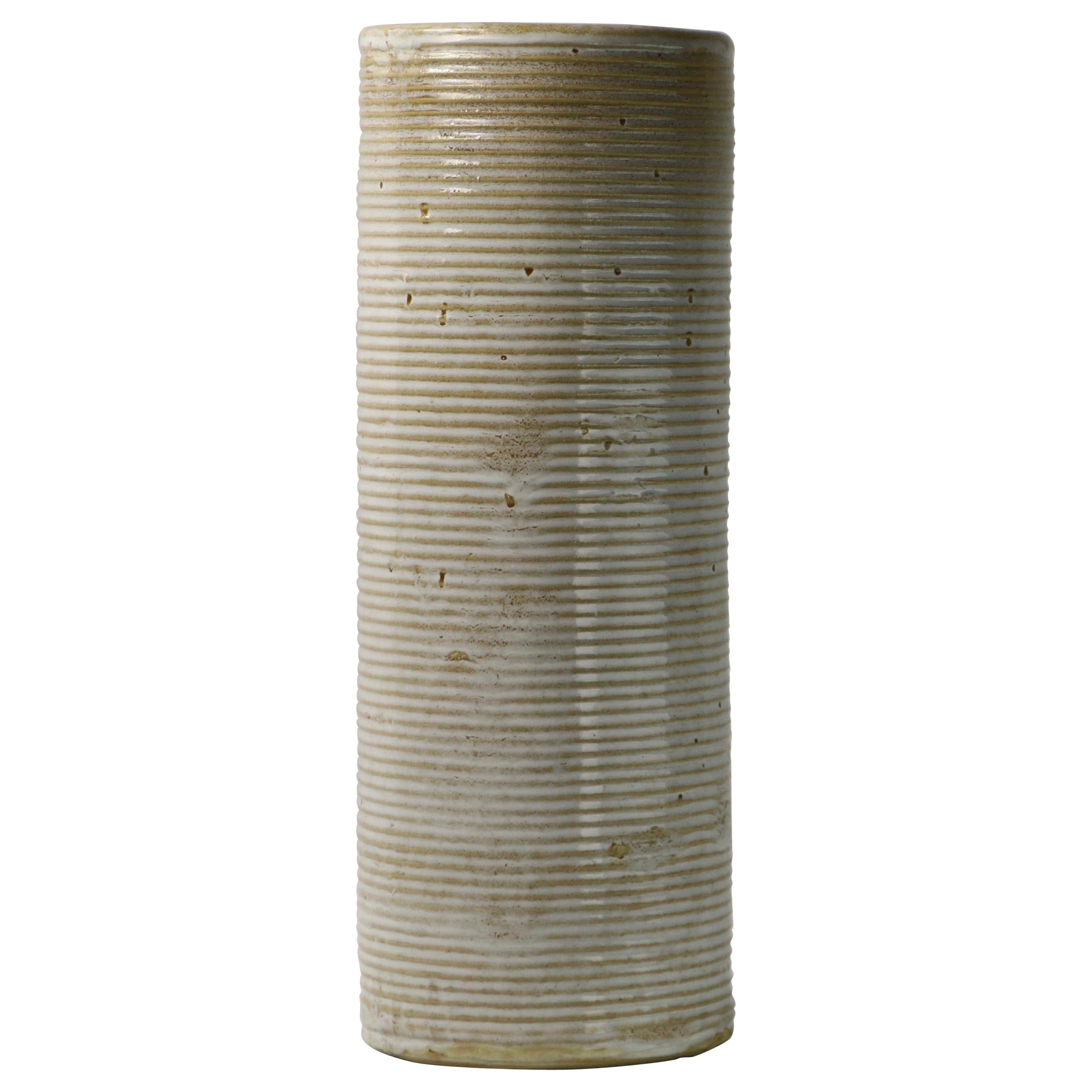 Mid Century Stoneware Vase at 1stDibs