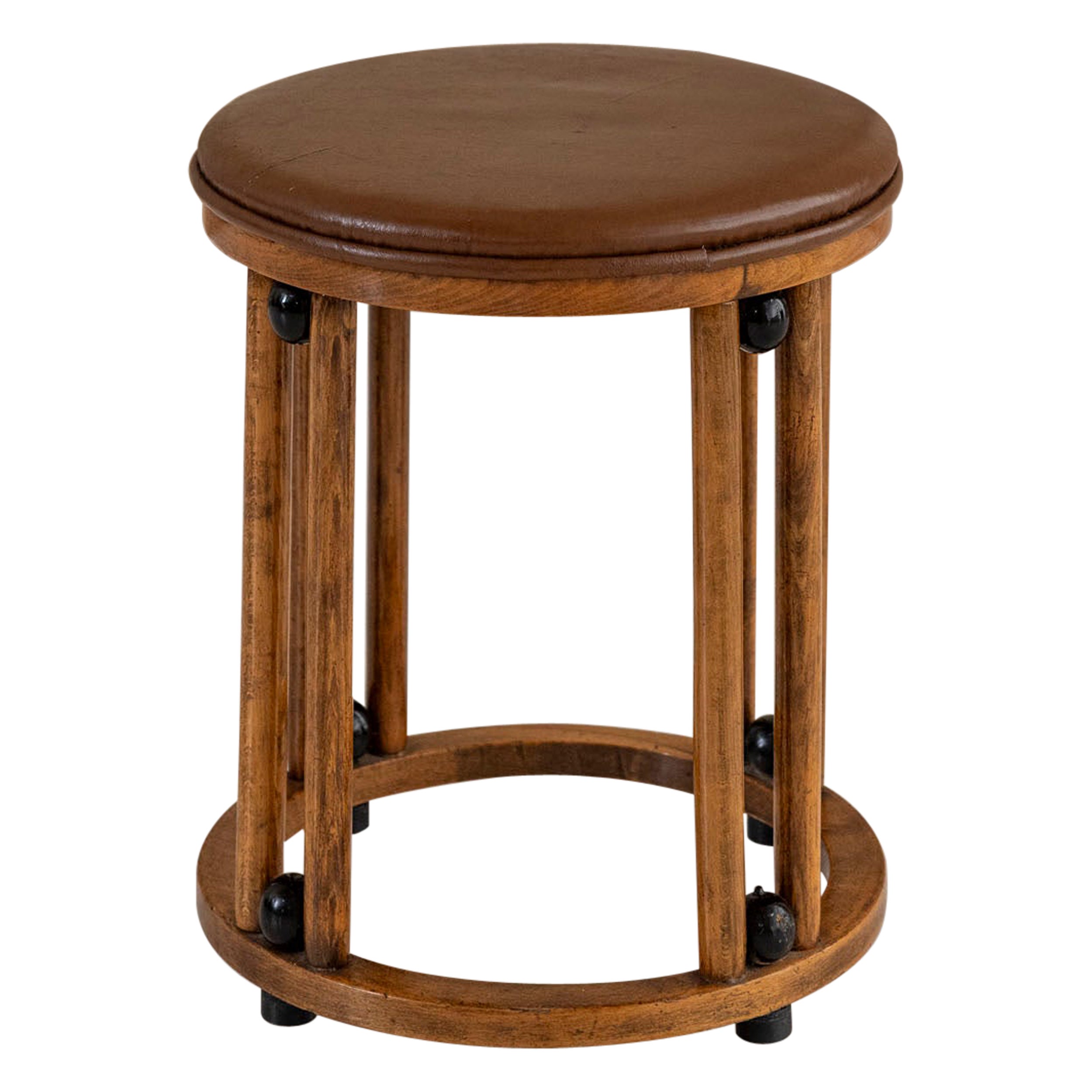 Tabouret du milieu du siècle attribué à Josef Hoffman Thonet-Mundus Borlova en vente
