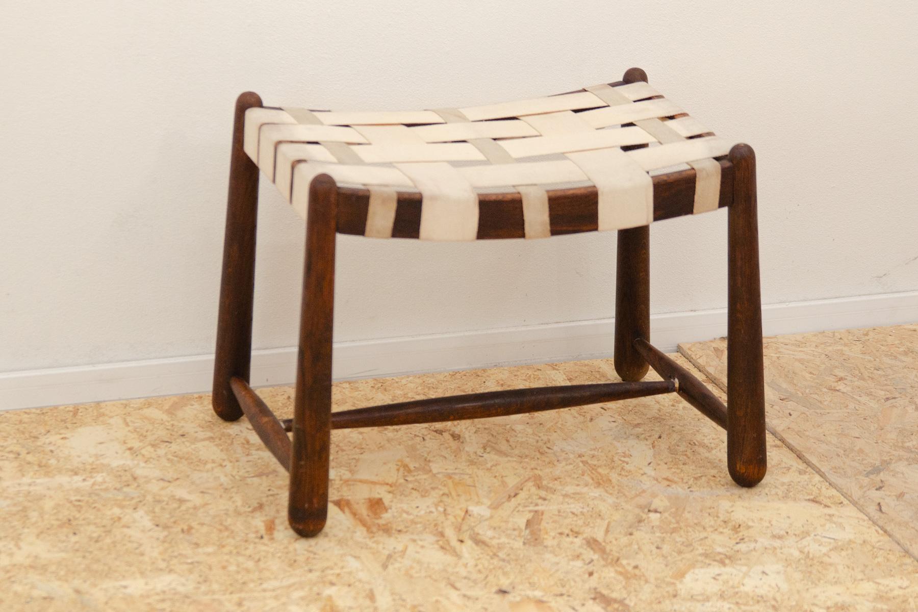 Mid-Century Modern Mid century stool, footrest by Krasna Jizba, 1960´s, Czechoslovakia For Sale