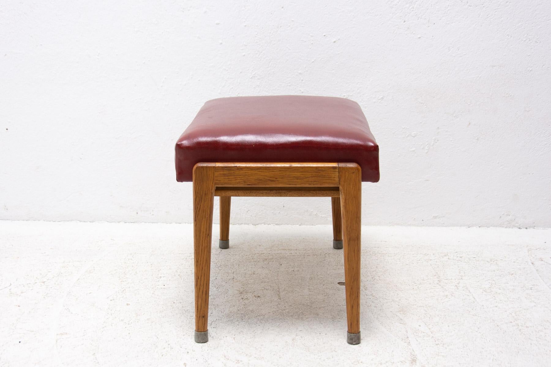 20th Century Mid Century Stool, Footrest by ULUV, 1960, Czechoslovakia For Sale