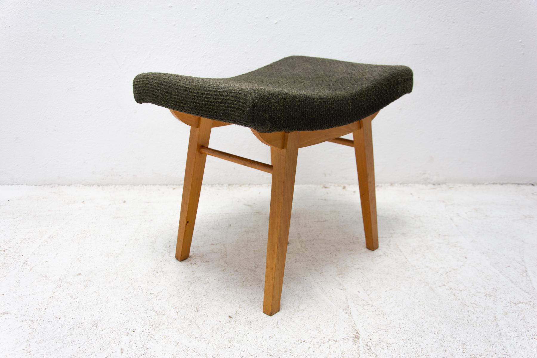 Mid Century Stool, Footrest from Západoslovenské Nábytkárské Závody, 1970, CZ 2