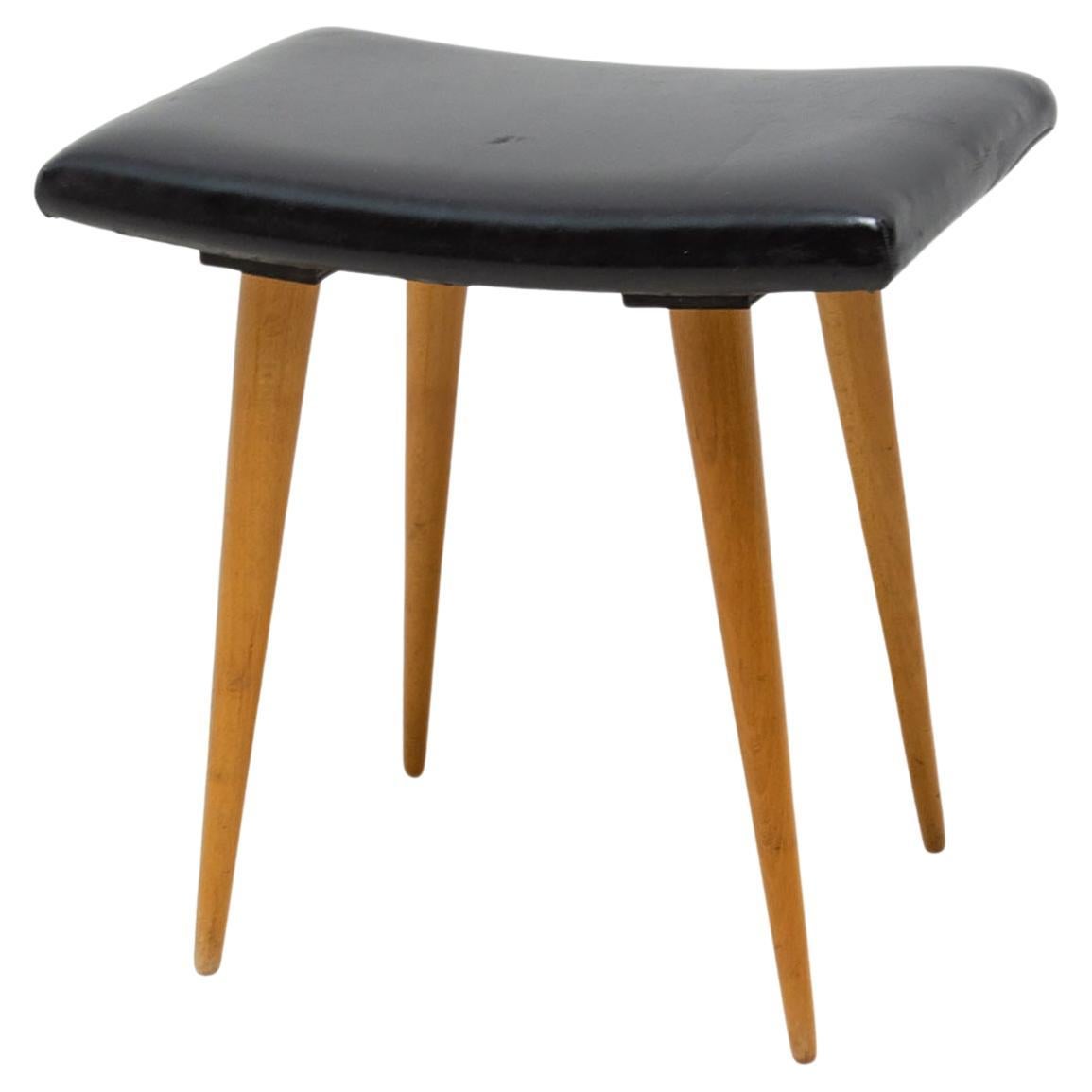  Tabouret mi siècle, repose-pieds, Západoslovenské nábytkárské závody, 1970