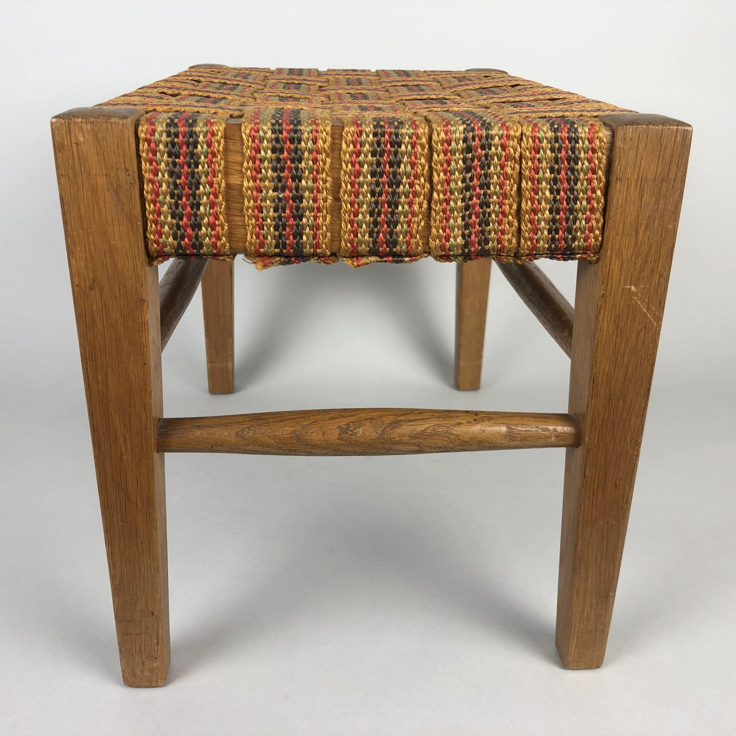 Czech Midcentury Stool or Tabouret, 1950s For Sale