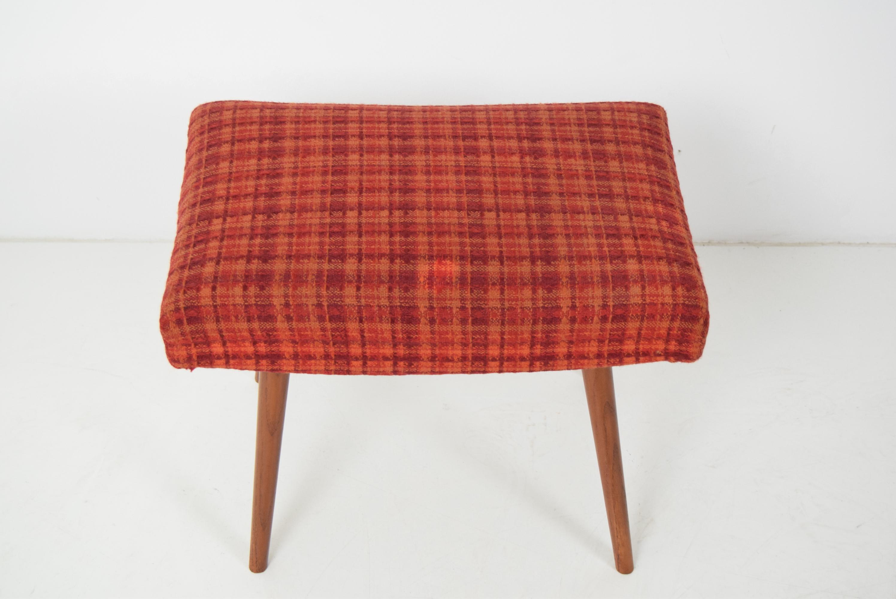 Midcentury Stool or Tabouret, 1960s In Good Condition For Sale In Praha, CZ