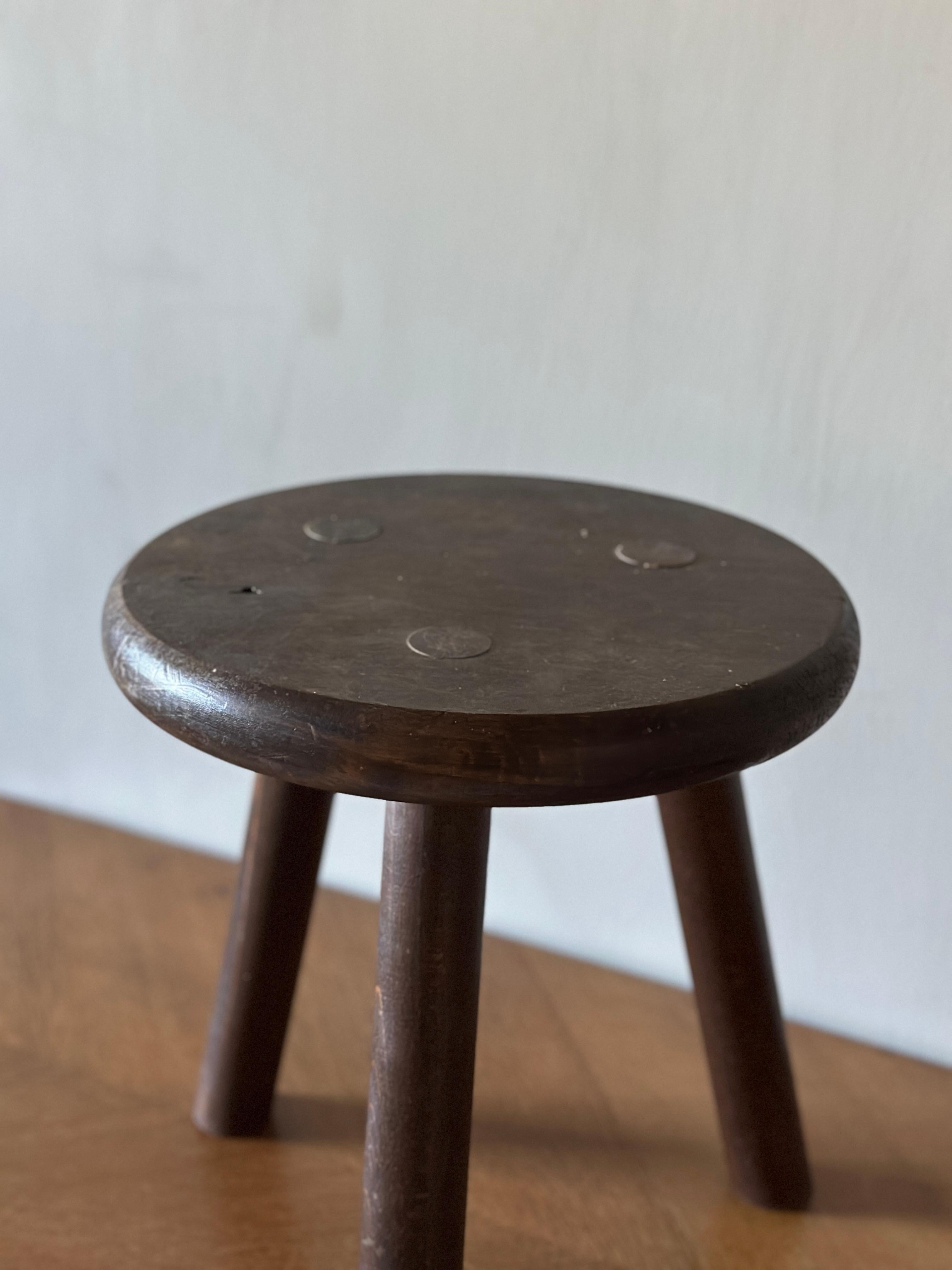 Mid-Century Stool, Unknown Designer, France, 1960s In Good Condition In Hønefoss, 30