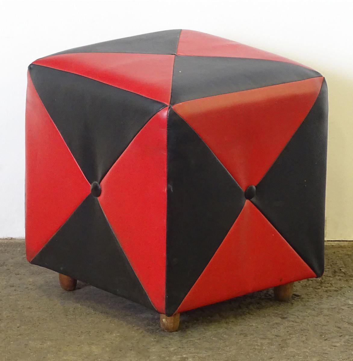 Mid-Century Modern Midcentury Stool or Ottoman, 1950s For Sale