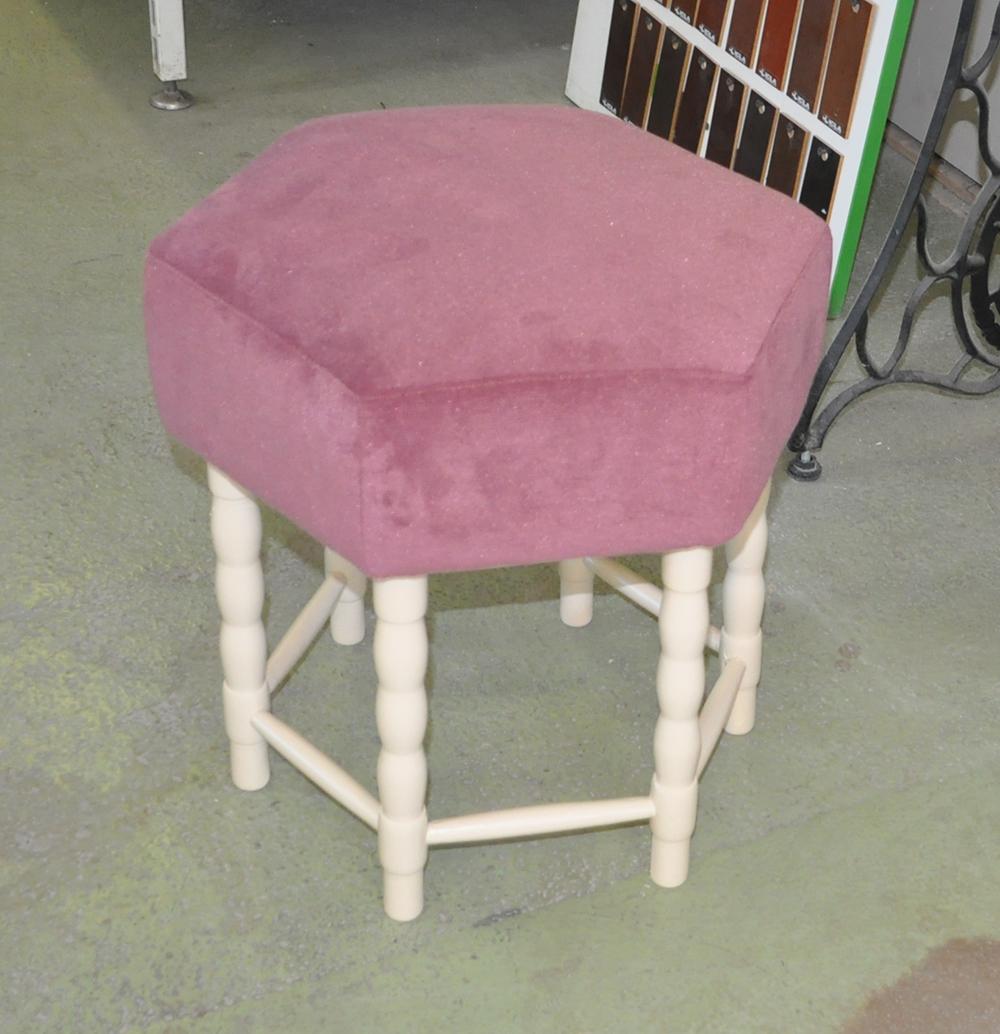 Stool from the turn of the 1950s and 1960s. Beautiful mallow velvet upholstery. Available 10 st.
We can also in another color of fabric and wood.
 