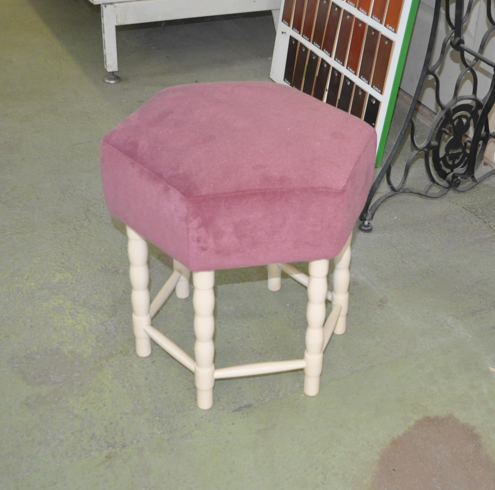 Hungarian Midcentury Stool or Ottoman, 1960s For Sale